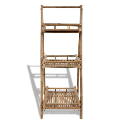 3-Tier Folding Eco-Friendly Bamboo Plant Rack