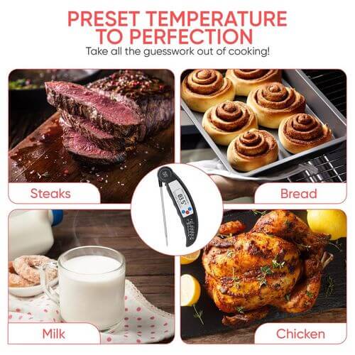 ASAB Digital Food Thermometer - BLACK
