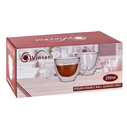 Double Wall Glasses Vaso Barware.