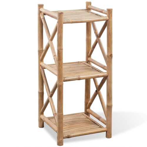 3-Tier Square Eco-Friendly Bamboo Shelf