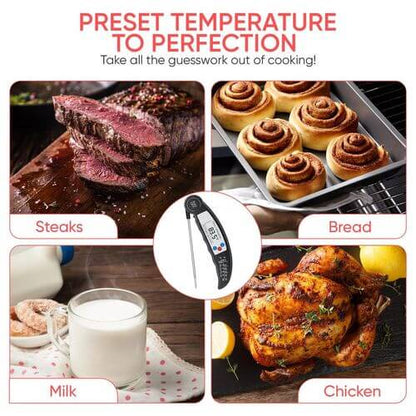 ASAB Digital Food Thermometer - BLACK