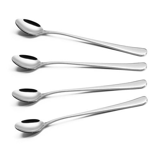 Vinsani 4pcs Stainless Steel Long Handle Latte Spoons