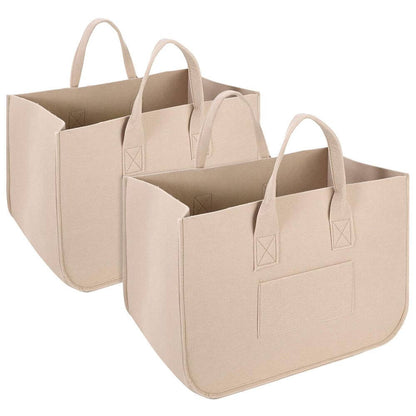 Felt Storage Baskets - 2pk