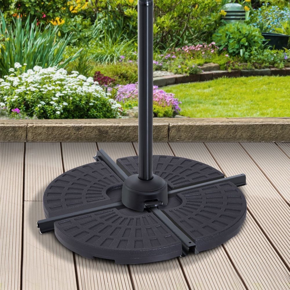 4Pc Portable Umbrella Base Parasol Stand Weight