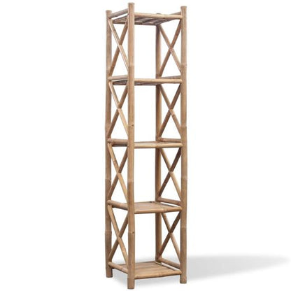 5-Tier Square Eco-Friendly Bamboo Shelf