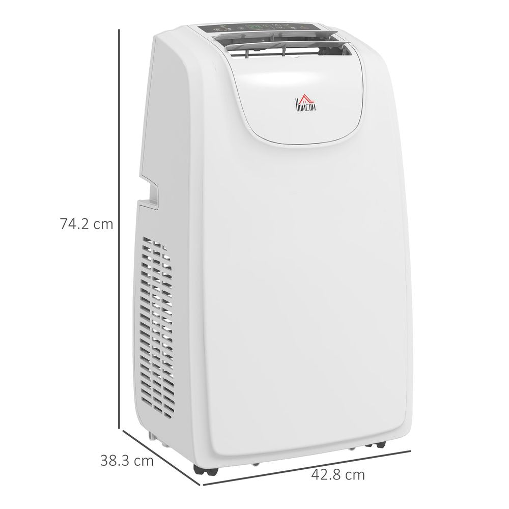 HOMCOM 12,000 BTU Portable Air Conditioner For Rooms Up To 28m², Quiet Mode, Dehumidifier