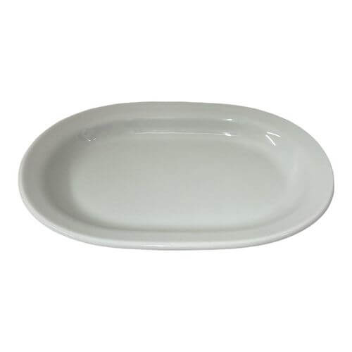 Porcelain Serving Plate Platter Classical White 22cm, perfect for elegant dining and entertaining.