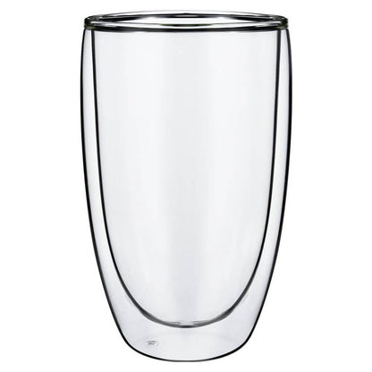 Double Wall Glasses Edgy Barware Set of 2