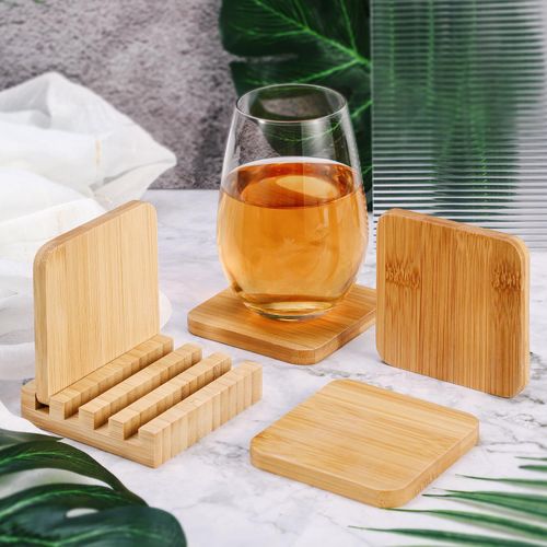 Vinsani Eco-friendly Sustainable Bamboo Coasters