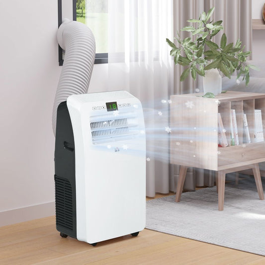 HOMCOM 12,000 BTU Portable Air Conditioner, Dehumidifier, With Timer. For Rooms Up To 28m²