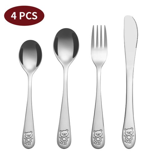 Vinsani 4pcs Jungle Kids Cutlery Set