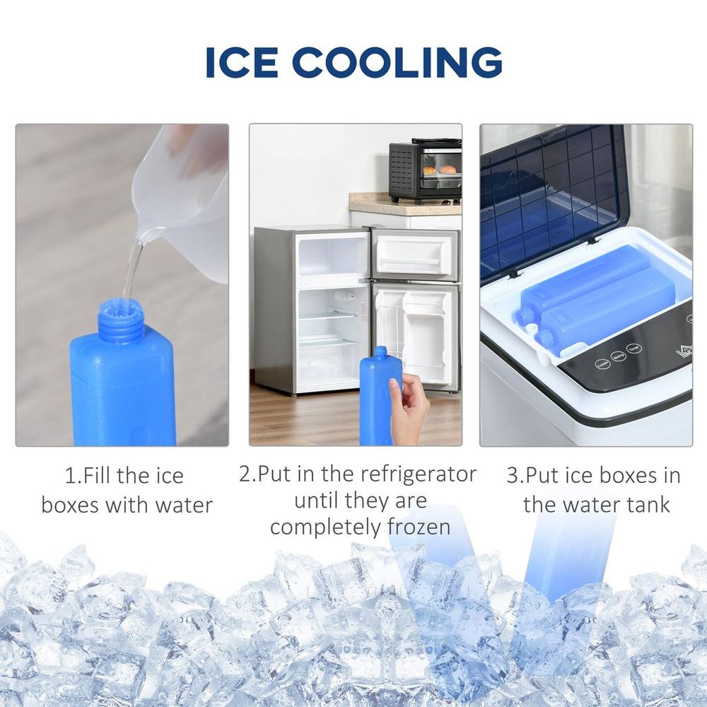 3-in-1 Portable Air Cooler with 4L Water Tank 7.5H Timer, Remote White