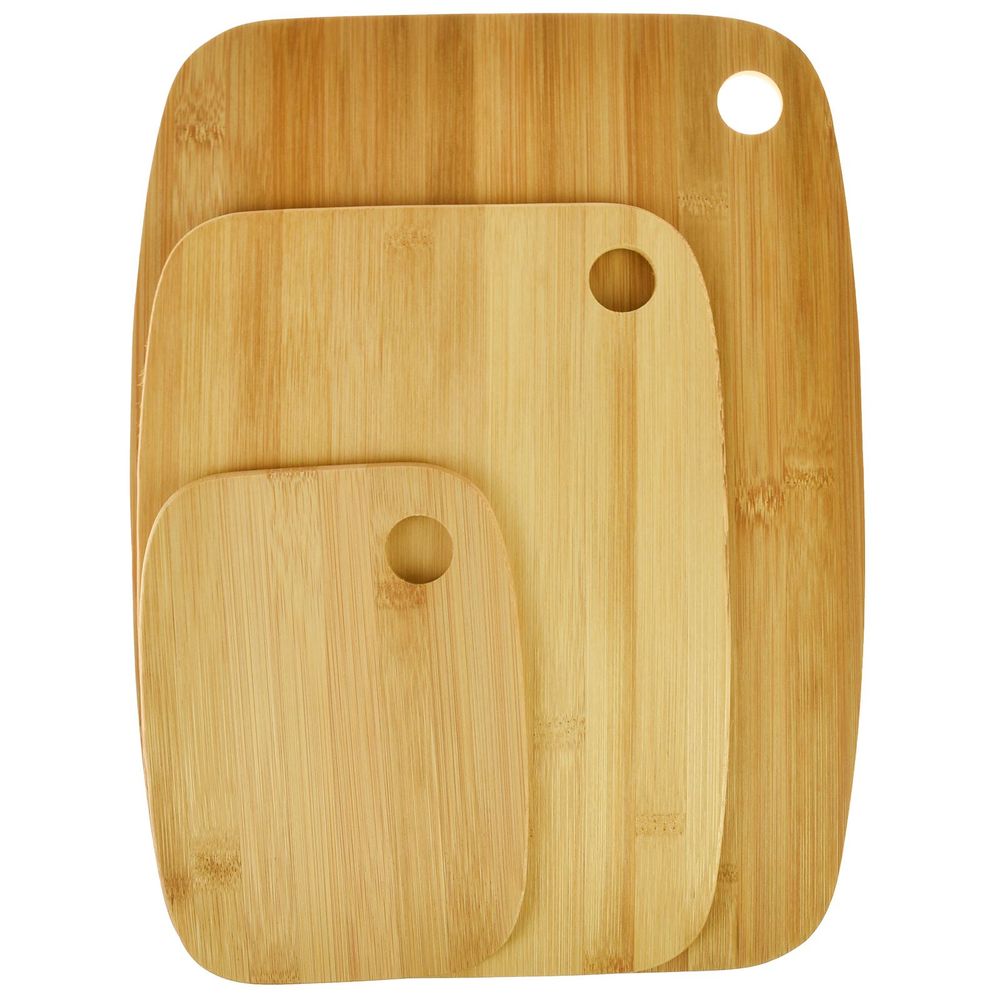 Bamboo Cutting & Chopping Boards - 3pc Set