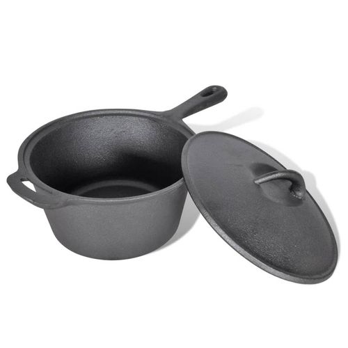 Dutch Oven Set 9pcs Perfect For Outside Cooking.