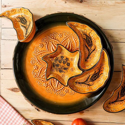 8-in-1 Ceramic Bowl Set for Snacks, Nuts, Meze & Tapas