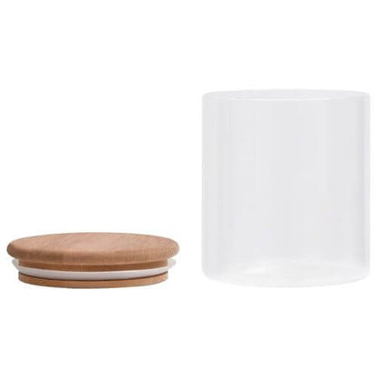 10 x 600ml Storage Glass Jars with Eco-friendly Bamboo Lids