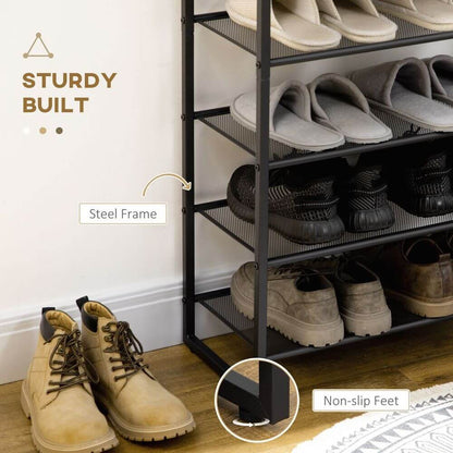 8-tier Shoe Rack Storage Shelf for 21-24 Pairs