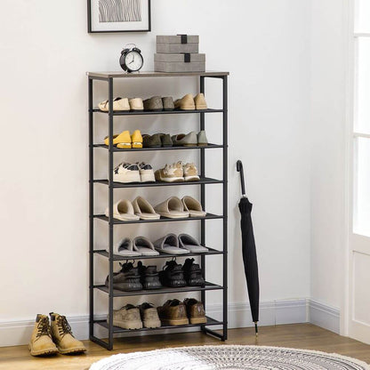 8-tier Shoe Rack Storage Shelf for 21-24 Pairs