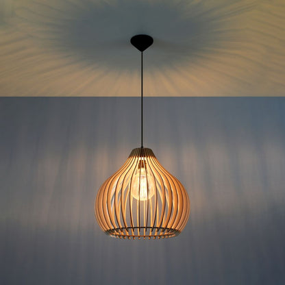 Pendant Aprilla Scandinavian Design Lamp Wood E27