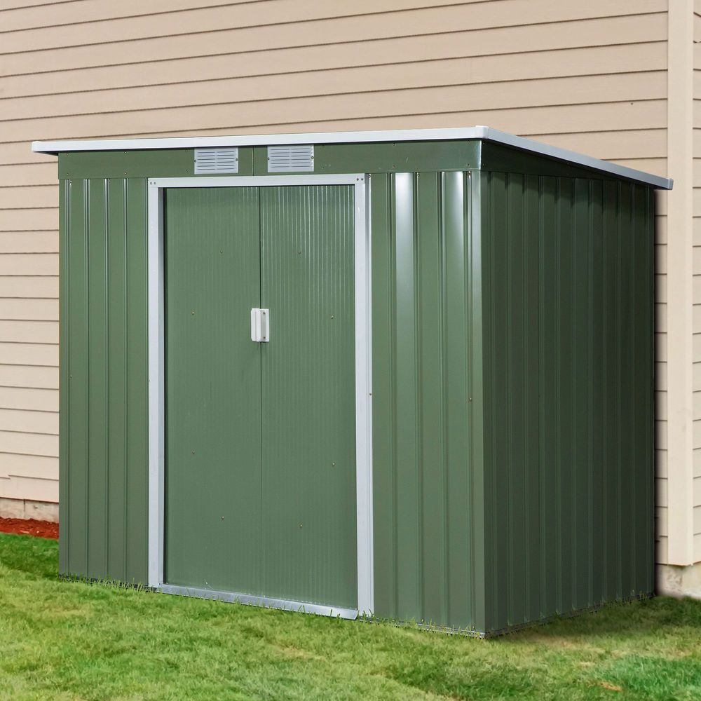 Garden Storage Shed Sloped Roof Storage 213x130x173cm