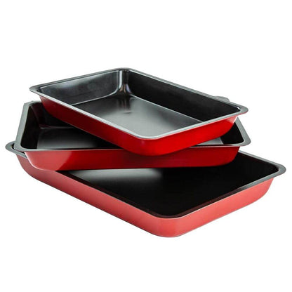 3 Piece Non-Stick Baking Trays