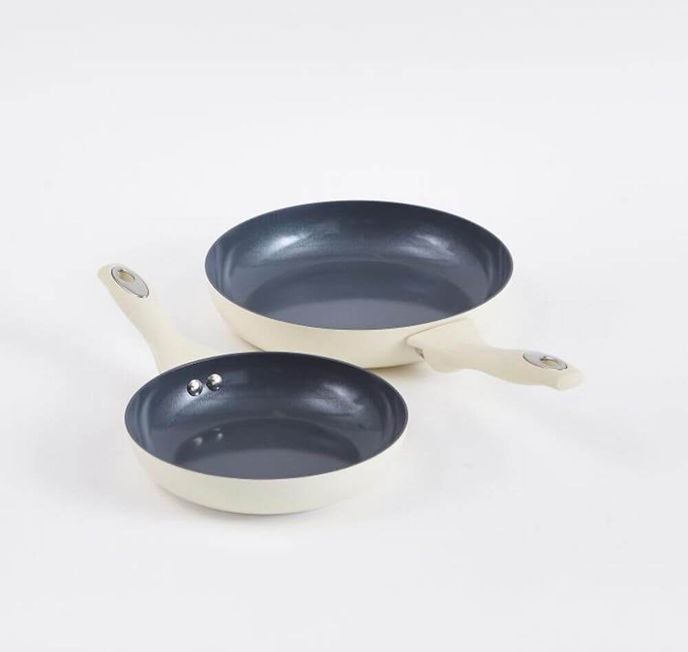 Cermalon Cream Frying Pans