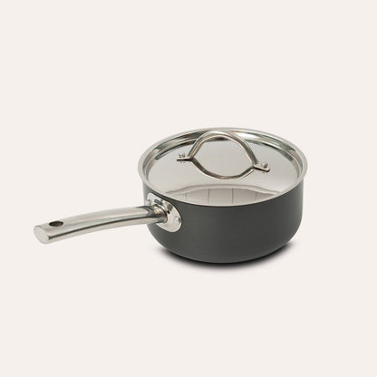 Hard Anodised Saucepan With Lid