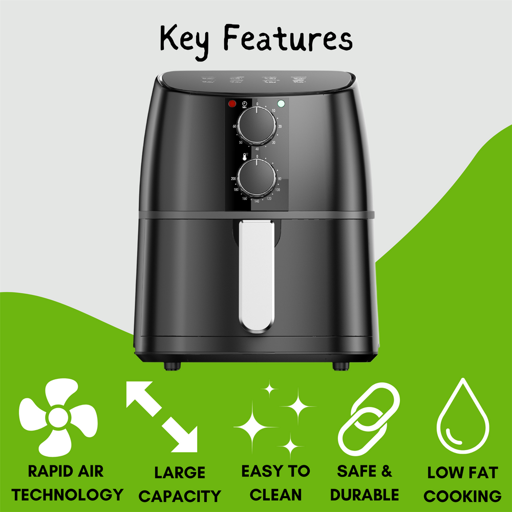 Domestic King 4L Air Fryer Features