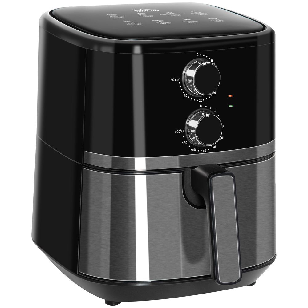 Air Fryer 1500W 4.5L Air Fryers Oven with Rapid Air Circulation Timer HOMCOM