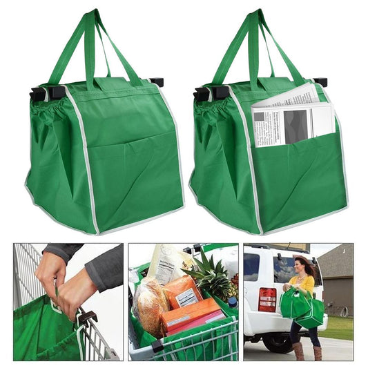 Green Shopping Trolley Grab Bag 2pc Set