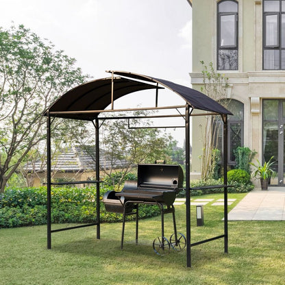 BBQ Tent Black Gazebo Marquee Canopy Awning Shelter Garden Patio