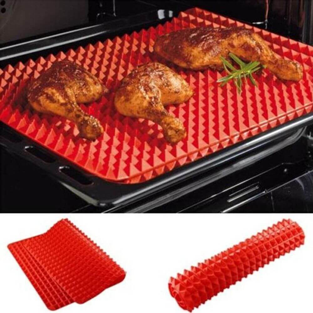 Pyramid Pan Silicone Baking Tray Cooking Mat Non Stick