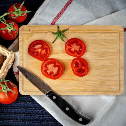 Bamboo 100% Natural Wooden Chopping Board Set of 3