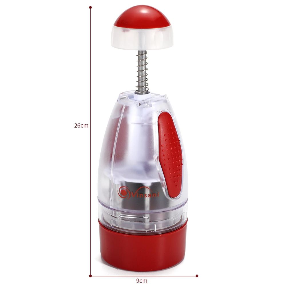 Vinsani Salad & Vegetable Mini Manual Hand Press Food Chopper