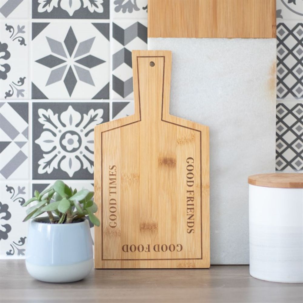 Eco-friendly Good Times 100% Bamboo Serving Board