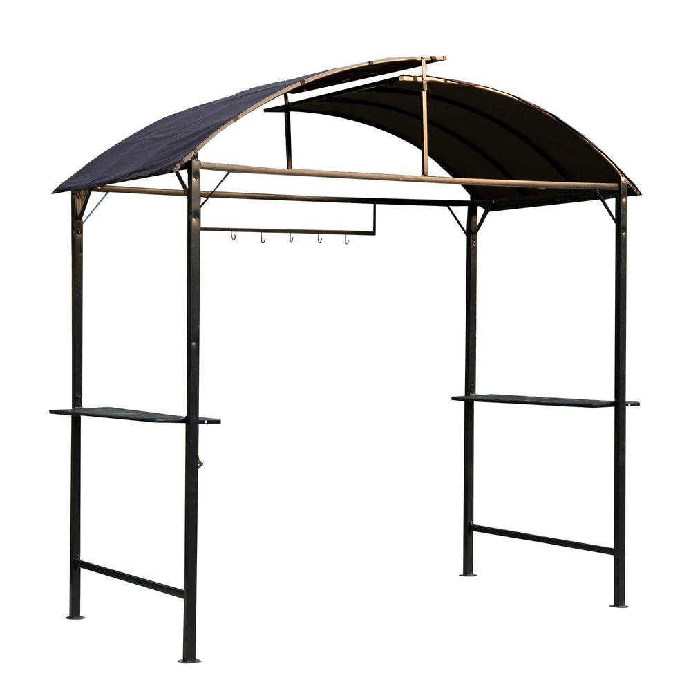 BBQ Tent Black Gazebo Marquee Canopy Awning Shelter Garden Patio