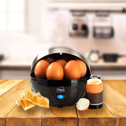 Black Stainless Steel Electric Egg Boiler Poacher and Steamer