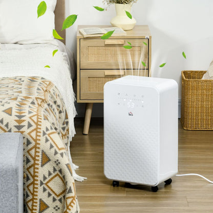 HOMCOM 10L/Day Dehumidifier In Use