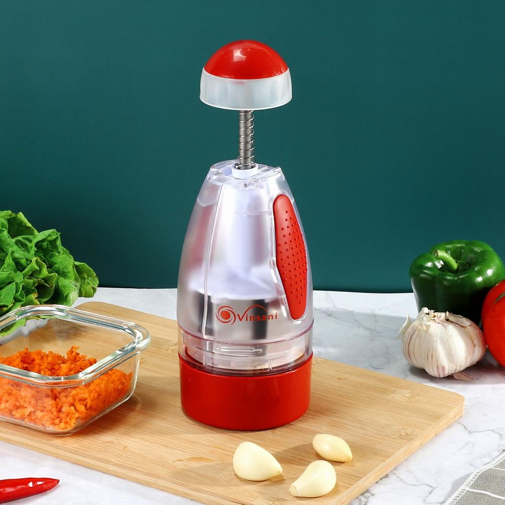 Vinsani Salad & Vegetable Mini Manual Hand Press Food Chopper