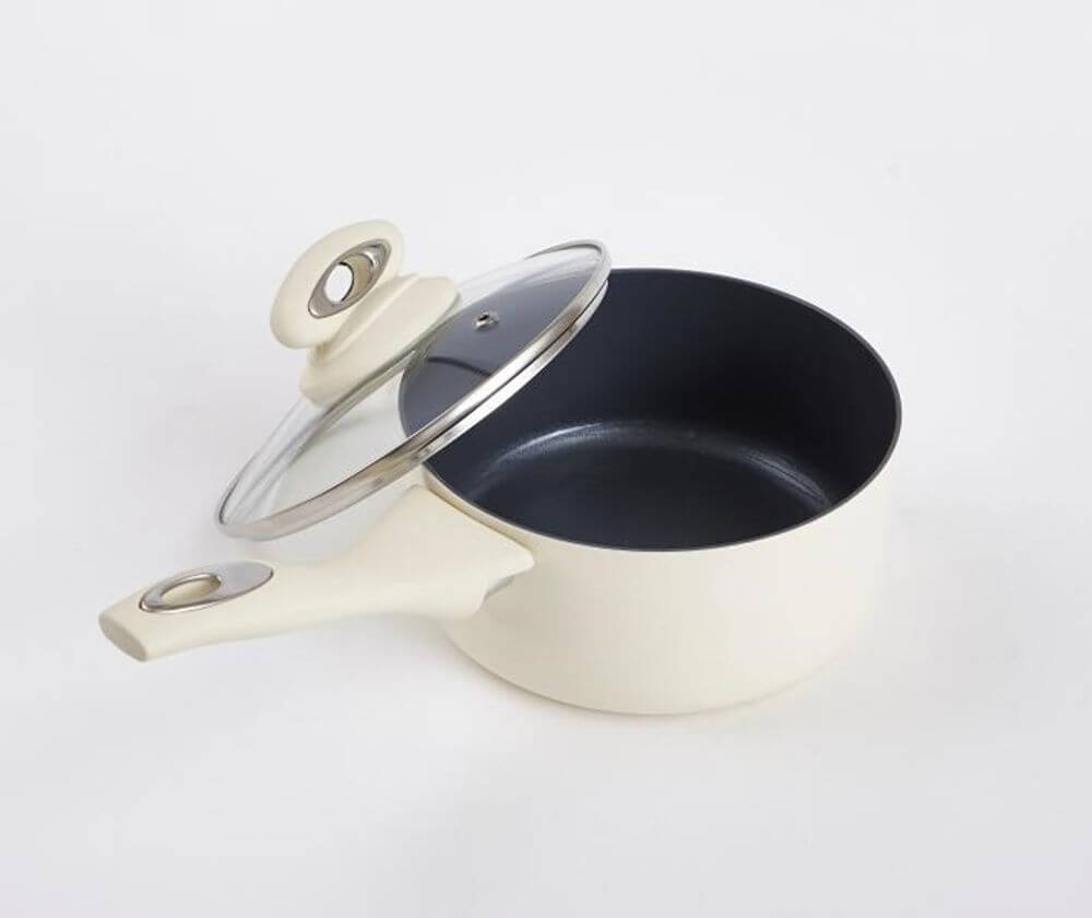 Cermalon Cream Saucepan with Lid