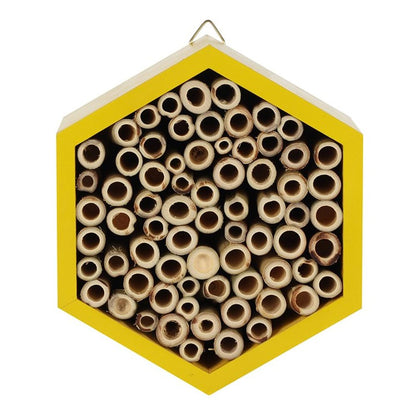 Yellow Wooden Bee House