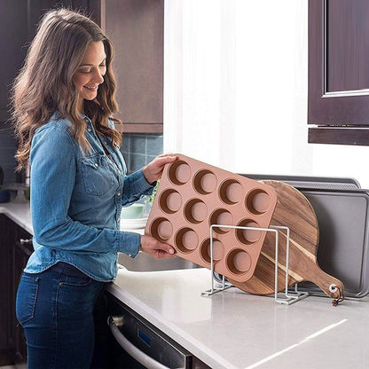 Kitchen Tray & Chopping Board Organiser Rack