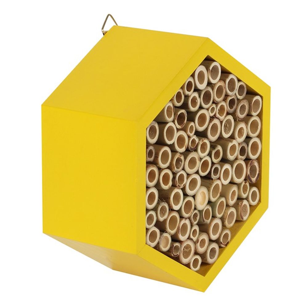 Yellow Wooden Bee House