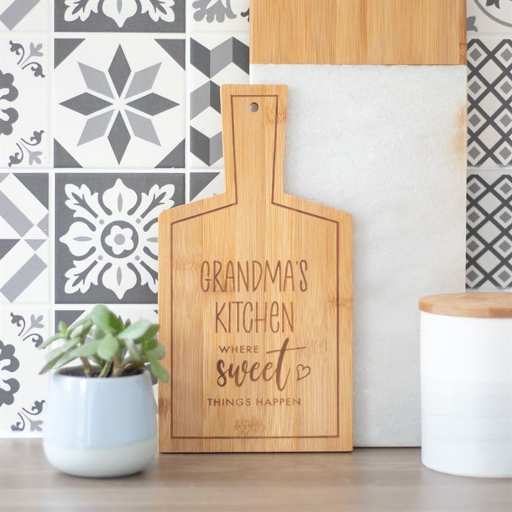 Eco-friendly Bamboo Grandma's Kitchen Serving Board