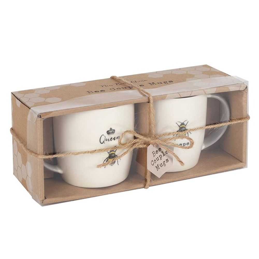 Boxed Queen Bee and Bee Keeper Mug Set